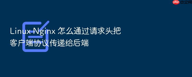 linux nginx 怎么通过请求头把客户端协议传递给后端