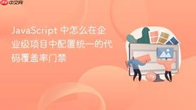 javascript 中怎么在企业级项目中配置统一的代码覆盖率门禁