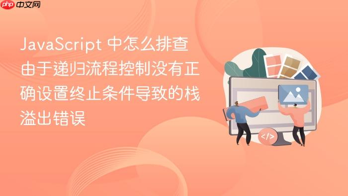 javascript 中怎么排查由于递归流程控制没有正确设置终止条件导致的栈溢出错误