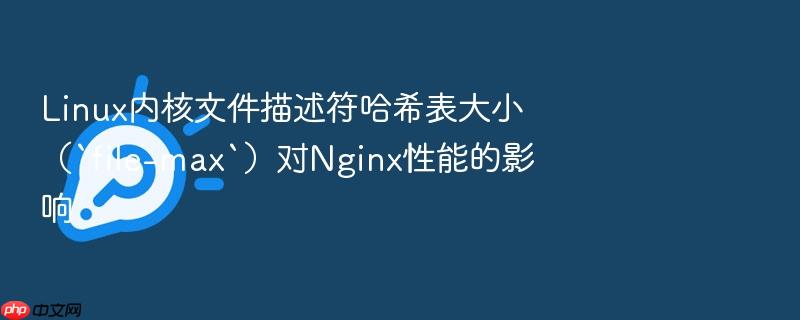 linux内核文件描述符哈希表大小(`file-max`)对nginx性能的影响