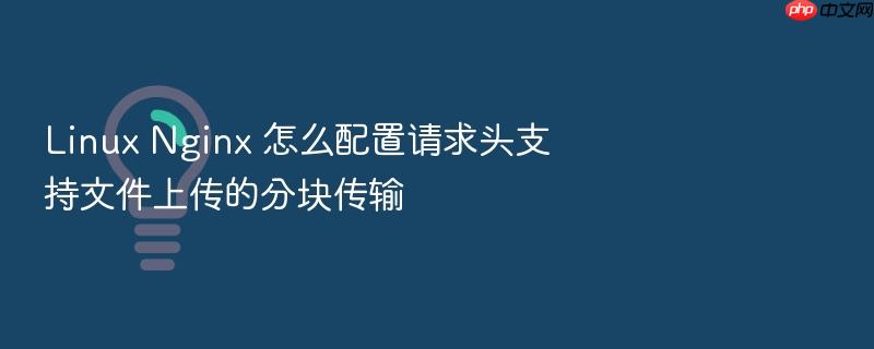 linux nginx 怎么配置请求头支持文件上传的分块传输