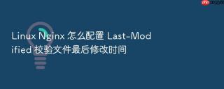 Linux Nginx 怎么配置 Last-Modified 校验文件最后修改时间
