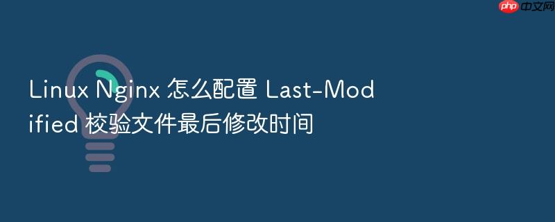 linux nginx 怎么配置 last-modified 校验文件最后修改时间