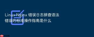 linux nginx 错误日志排查语法错误的标准操作指南是什么