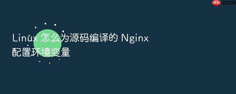 linux 怎么为源码编译的 nginx 配置环境变量
