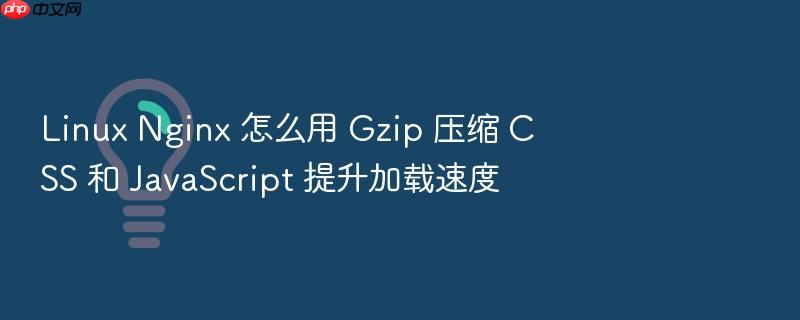 linux nginx 怎么用 gzip 压缩 css 和 javascript 提升加载速度