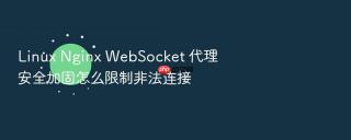 Linux Nginx WebSocket 代理安全加固怎么限制非法连接