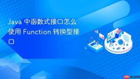 java 中函数式接口怎么使用 function 转换型接口