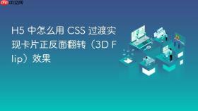 H5 中怎么用 CSS 过渡实现卡片正反面翻转（3D Flip）效果