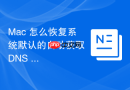 Mac 怎么恢复系统默认的自动获取 DNS 设置