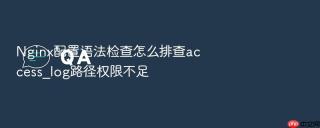 Nginx配置语法检查怎么排查access_log路径权限不足