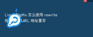 linux nginx 怎么使用 rewrite 指令实现 url 地址重写