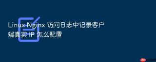 linux nginx 访问日志中记录客户端真实 ip 怎么配置