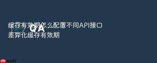 缓存有效期怎么配置不同api接口差异化缓存有效期