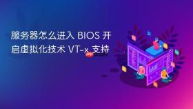 服务器怎么进入 bios 开启虚拟化技术 vt-x 支持