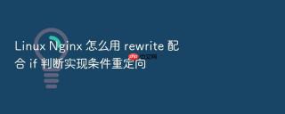 linux nginx 怎么用 rewrite 配合 if 判断实现条件重定向