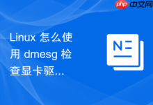 Linux 怎么使用 dmesg 检查显卡驱动加载失败的内核日志