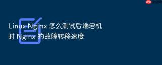 Linux Nginx 怎么测试后端宕机时 Nginx 的故障转移速度
