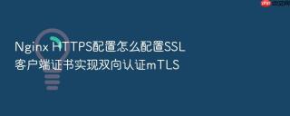 nginx https配置怎么配置ssl客户端证书实现双向认证mtls