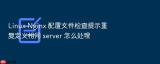 linux nginx 配置文件检查提示重复定义相同 server 怎么处理