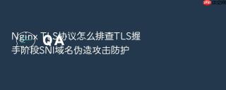 nginx tls协议怎么排查tls握手阶段sni域名伪造攻击防护