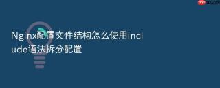 Nginx配置文件结构怎么使用include语法拆分配置