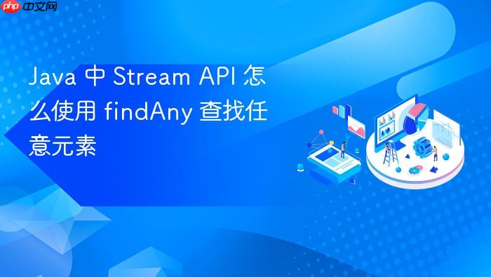 java 中 stream api 怎么使用 findany 查找任意元素