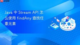 java 中 stream api 怎么使用 findany 查找任意元素