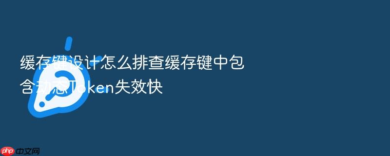 缓存键设计怎么排查缓存键中包含动态token失效快