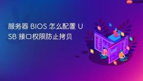 服务器 BIOS 怎么配置 USB 接口权限防止拷贝