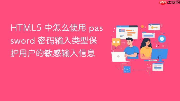 html5 中怎么使用 password 密码输入类型保护用户的敏感输入信息