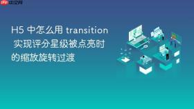 h5 中怎么用 transition 实现评分星级被点亮时的缩放旋转过渡