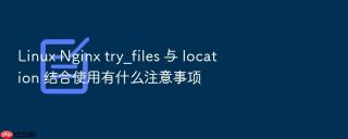 linux nginx try_files 与 location 结合使用有什么注意事项
