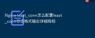 Nginx least_conn怎么配置least_conn日志格式输出详细指标