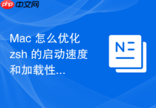Mac 怎么优化 zsh 的启动速度和加载性能