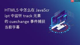 HTML5 中怎么在 JavaScript 中监听 track 元素的 cuechange 事件捕获当前字幕