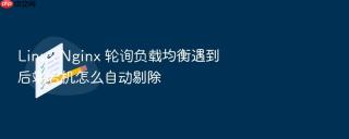 linux nginx 轮询负载均衡遇到后端宕机怎么自动剔除