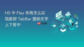 h5 中 flex 布局怎么实现底部 tabbar 图标文字上下居中