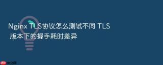 nginx tls协议怎么测试不同 tls 版本下的握手耗时差异
