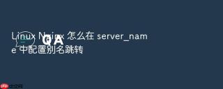 linux nginx 怎么在 server_name 中配置别名跳转