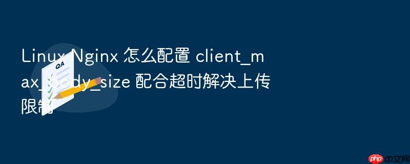 linux nginx 怎么配置 client_max_body_size 配合超时解决上传限制