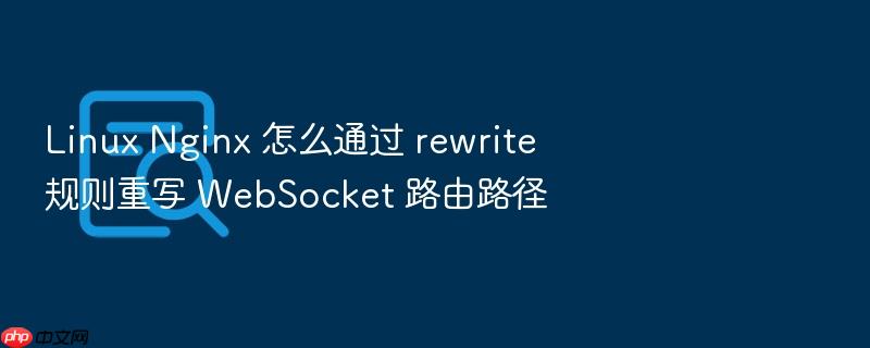 linux nginx 怎么通过 rewrite 规则重写 websocket 路由路径