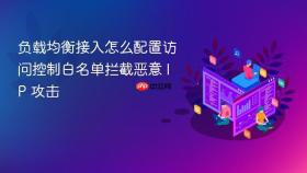 负载均衡接入怎么配置访问控制白名单拦截恶意 IP 攻击
