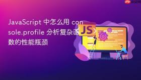 javascript 中怎么用 console.profile 分析复杂函数的性能瓶颈