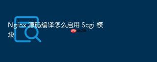 nginx 源码编译怎么启用 scgi 模块