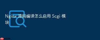 Nginx 源码编译怎么启用 Scgi 模块