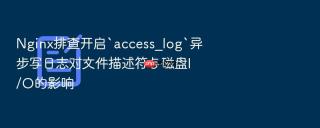 Nginx排查开启`access_log`异步写日志对文件描述符与磁盘I/O的影响