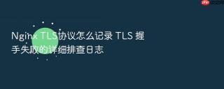 nginx tls协议怎么记录 tls 握手失败的详细排查日志