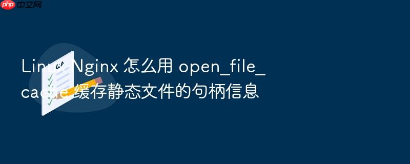 linux nginx 怎么用 open_file_cache 缓存静态文件的句柄信息