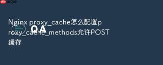 nginx proxy_cache怎么配置proxy_cache_methods允许post缓存